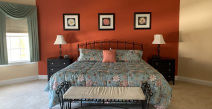 Red Wall Home Interior