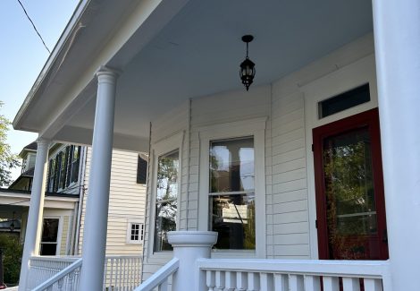 completed front porch deck painting project in annapolis, md, by certapro painters of annapolis