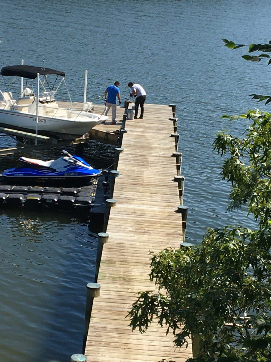 Dock with new clear coat applied Preview Image 2