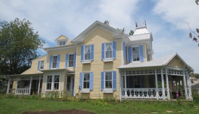 Blue and Yellow Shutters