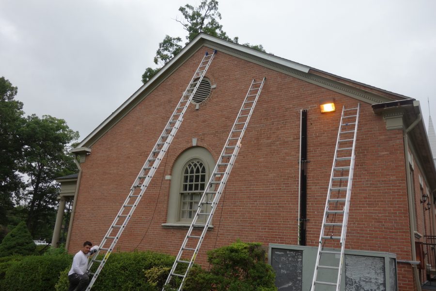 Annandale church during painting process Preview Image 1