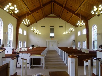 church interior in arlington, virginia