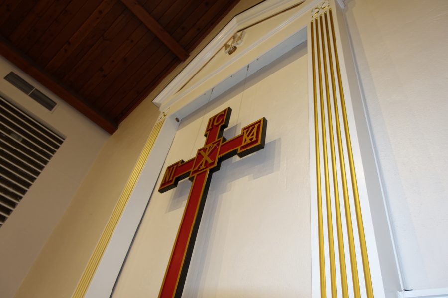 church interior cross after painting Preview Image 2
