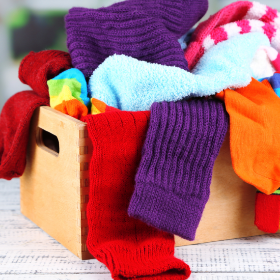 sock donation box for sock drive 2023