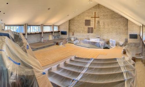 Painting in Progress From The Lift