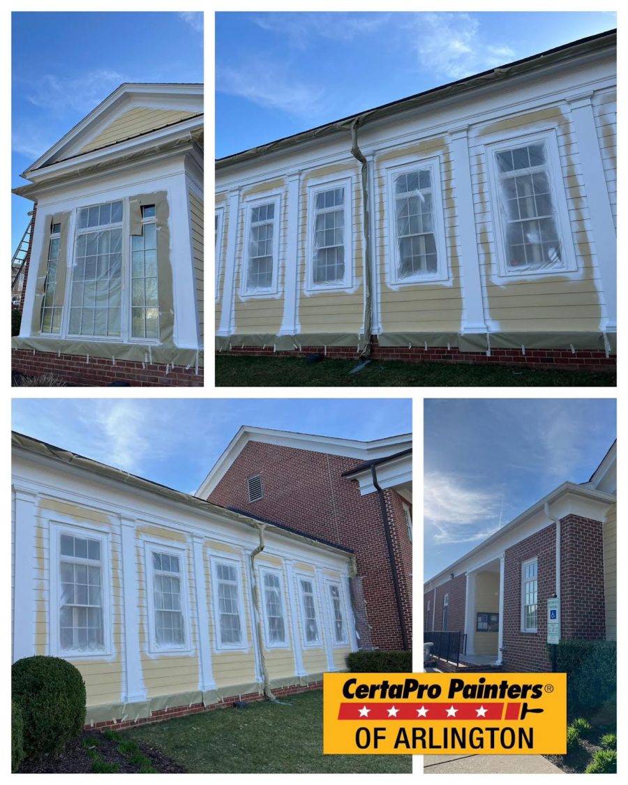 before and after exterior commercial painting of church Preview Image 1