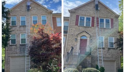 before and after exterior residential painting