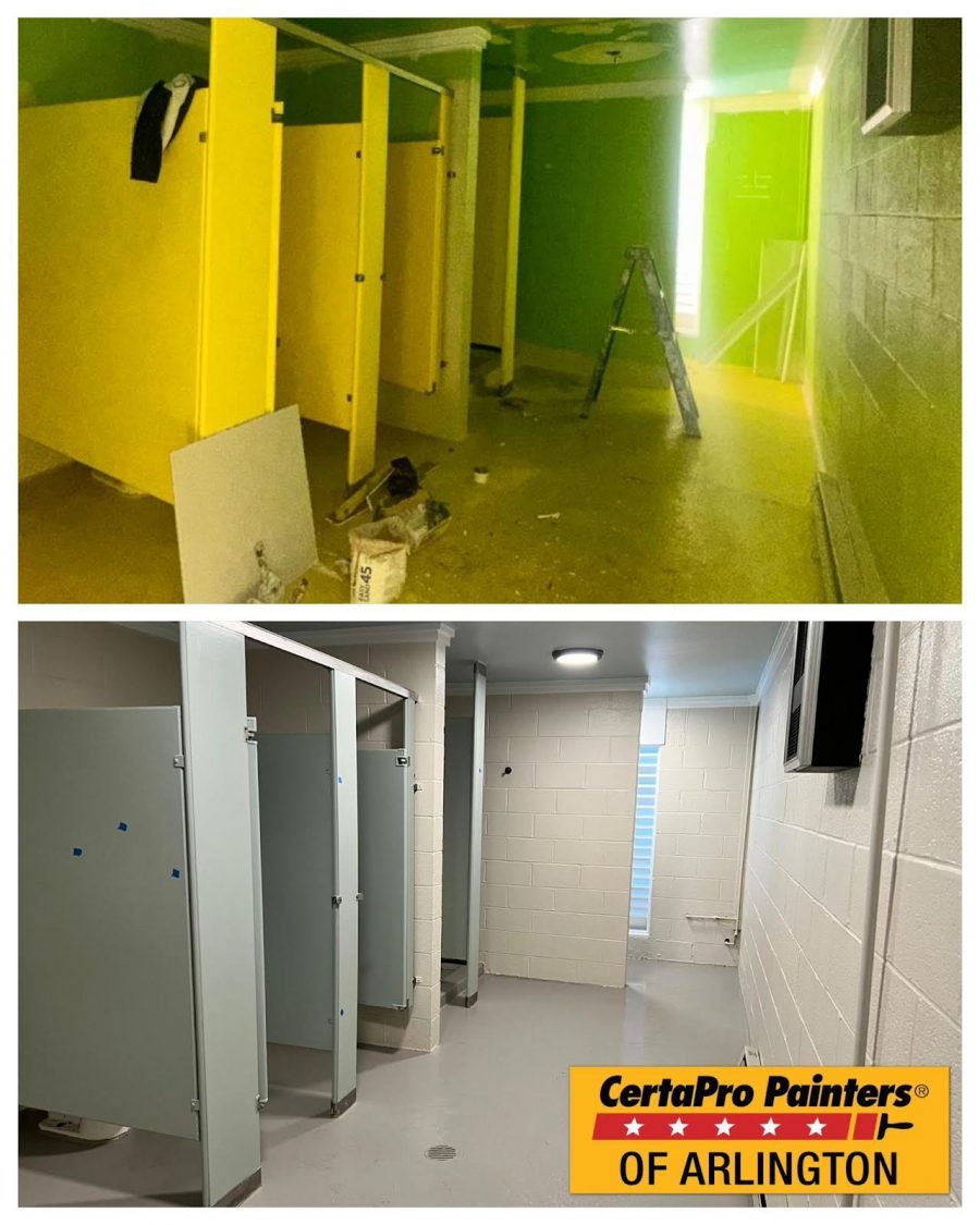 before and after interior commercial painting of church Preview Image 3