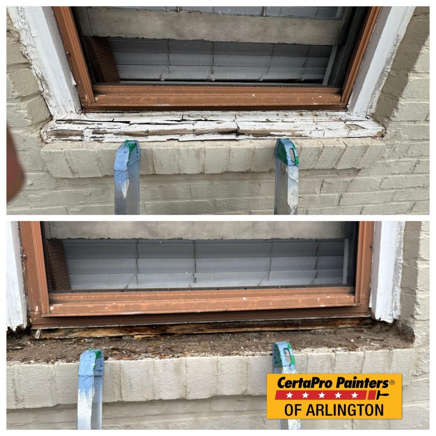 before and after exterior residential fixing up