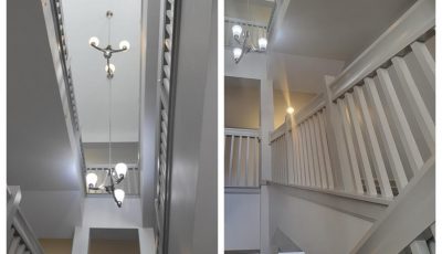 before and after interior commercial painting