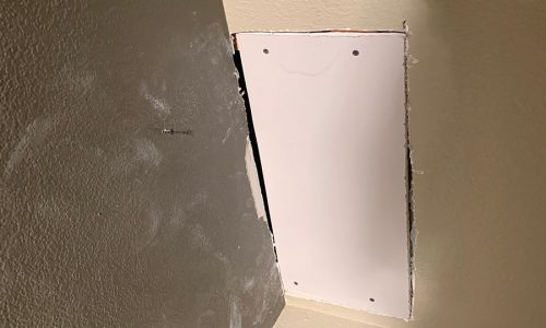Drywall in Hole