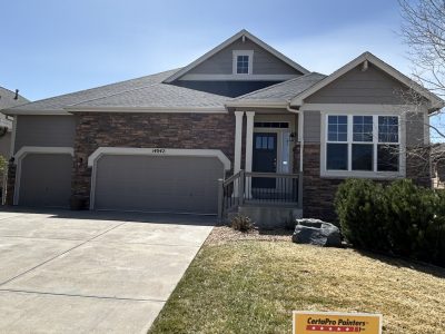 exterior of painted house