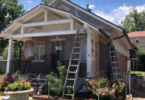 In progress repainting project