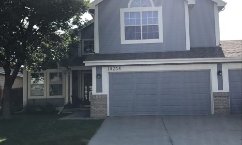 Gray & White Siding Exterior