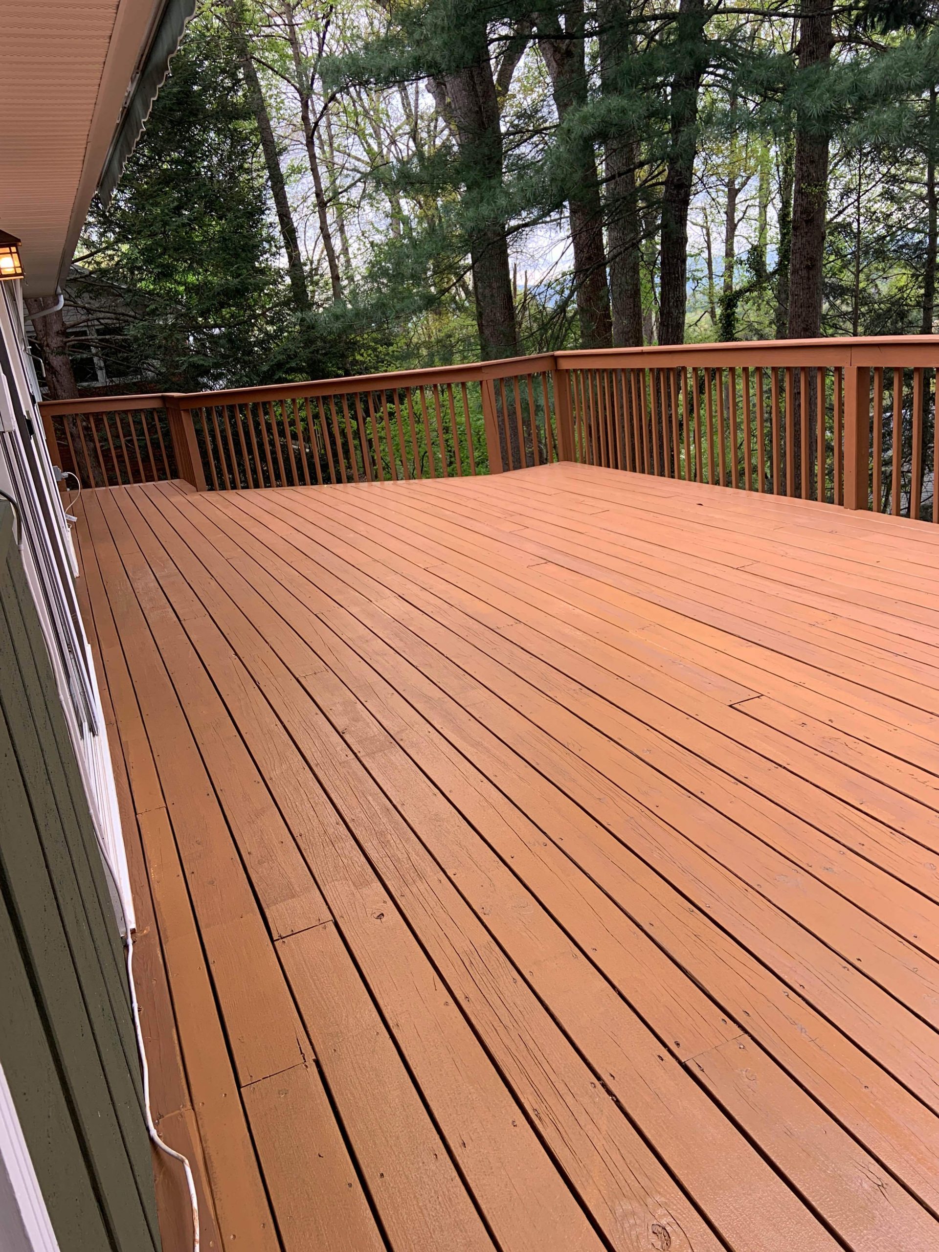 deck staining (after) asheville nc