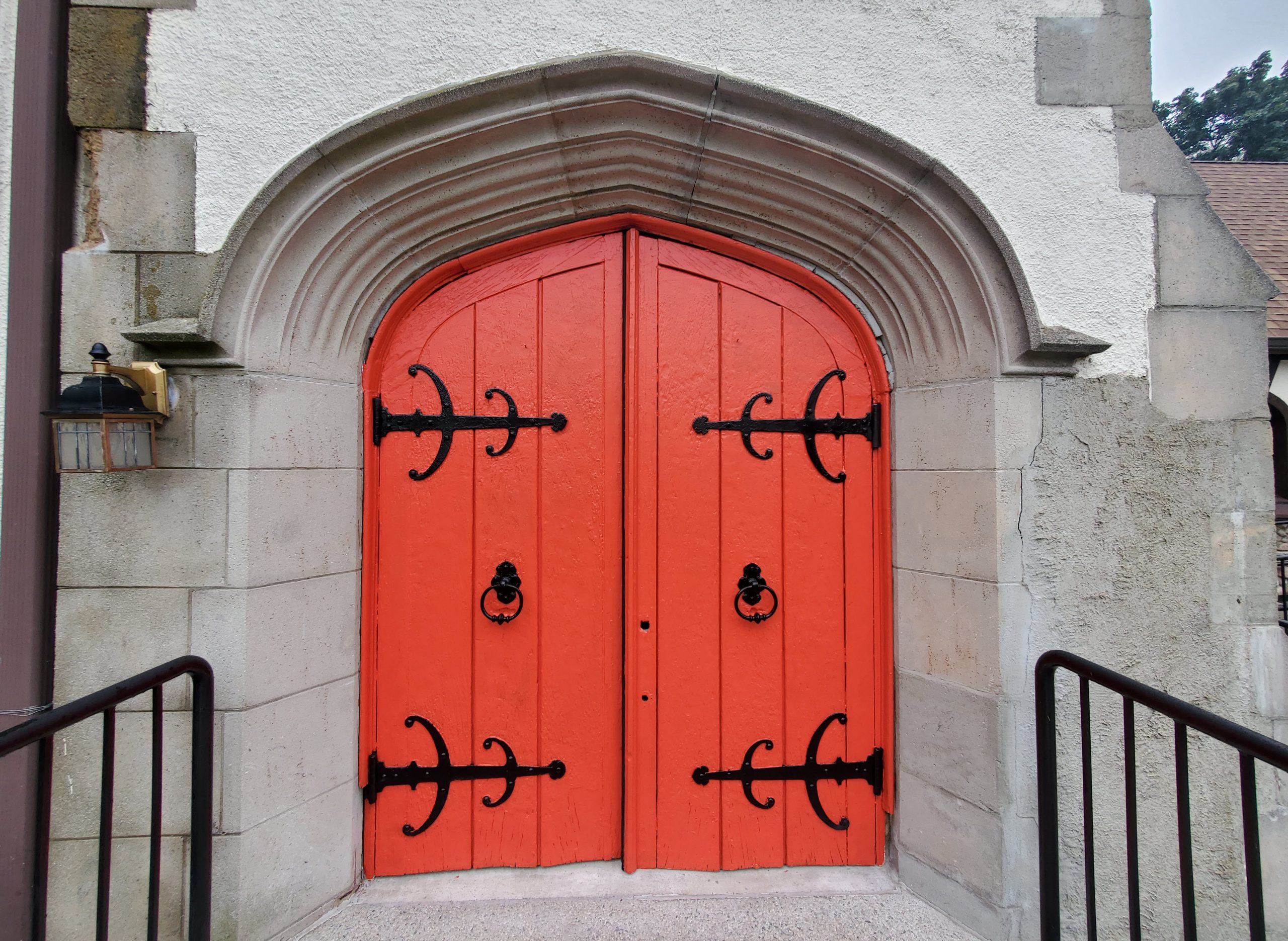 Church Door Painting Before & After After