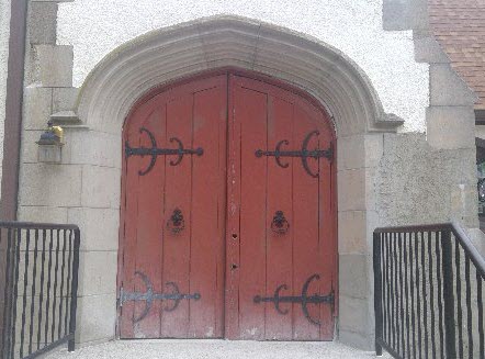 Church Door Painting Before & After Before