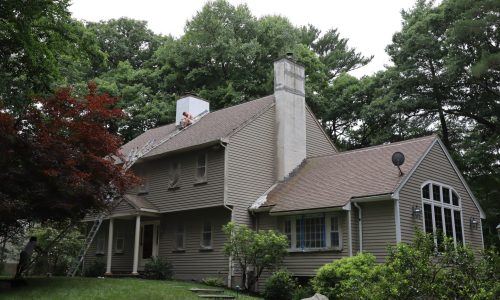 Chimney/Exterior Painting - Sherborn, MA