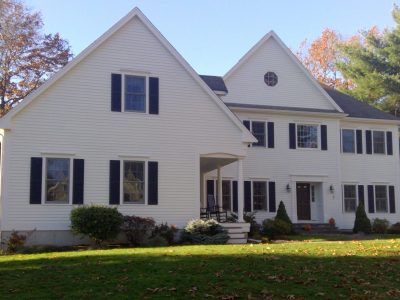 white exterior painting medfield ma