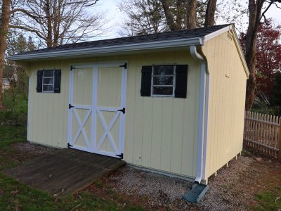 professional toolshed exterior painting