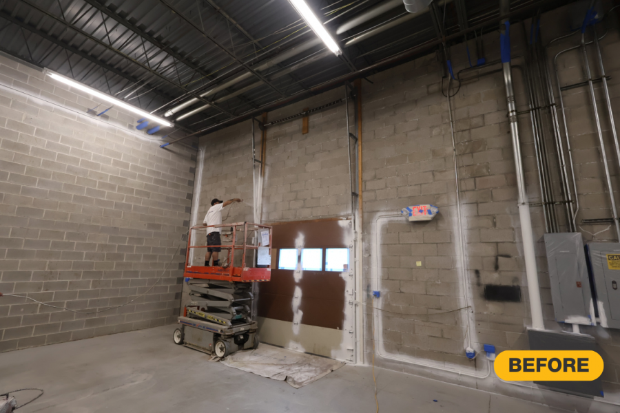 warehouse interior painting process during Preview Image 4