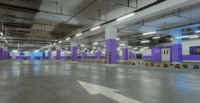 Check out our Parking Garage Painting & Parking Space Stenciling Services