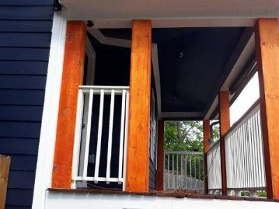 repainted porch posts by certapro painters of atlanta decatur