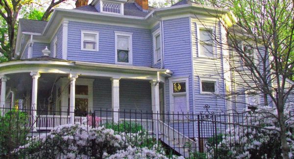 Purple & White Exterior in Inman Park