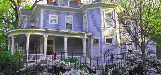 Purple & White Exterior in Inman Park