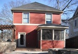 Red Painted Siding Exterior
