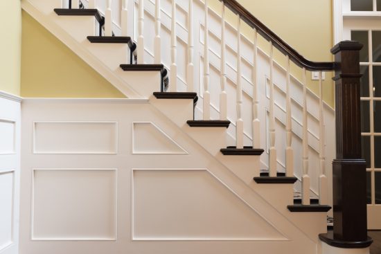 stairs with molding