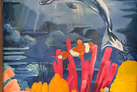 Dolphin Mural by Lacey Longino
