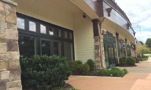 Close Up of Shopping Center