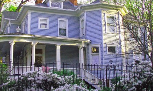 Purple & White Exterior