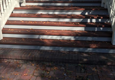 porch stair staining and restoration