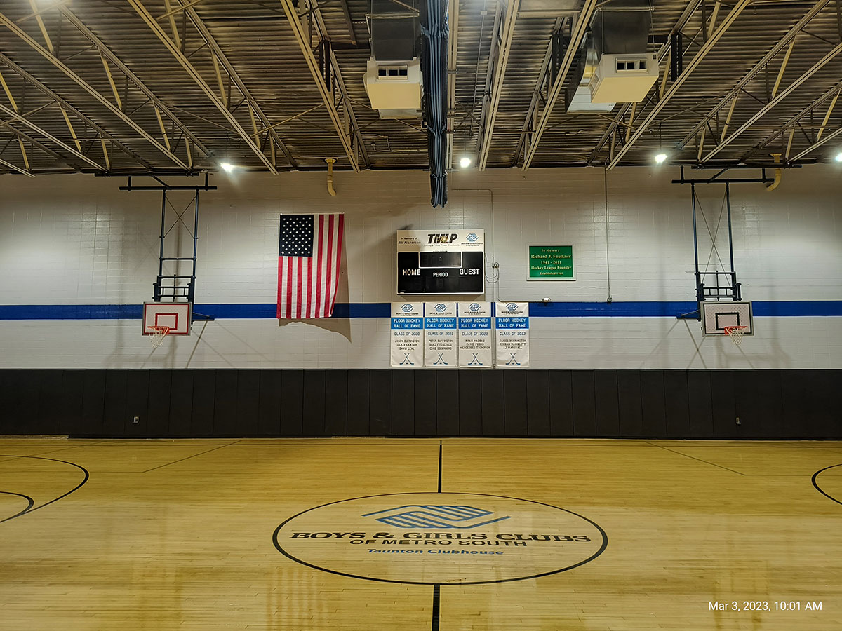 basketball court interior painting taunton ma (after)