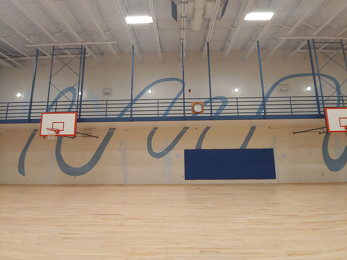 ymca commercial interior painting (before)