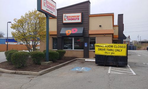 Dunkin' Front Exterior - Before