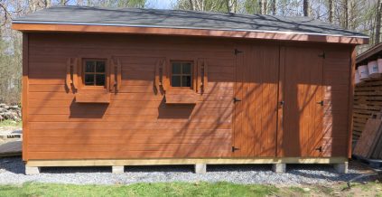 Exterior Storage Shed painting and staining by CertaPro painters in Re ...