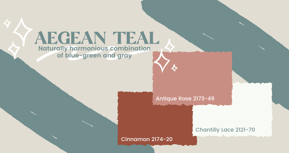 aegean teal paint swatch graphic