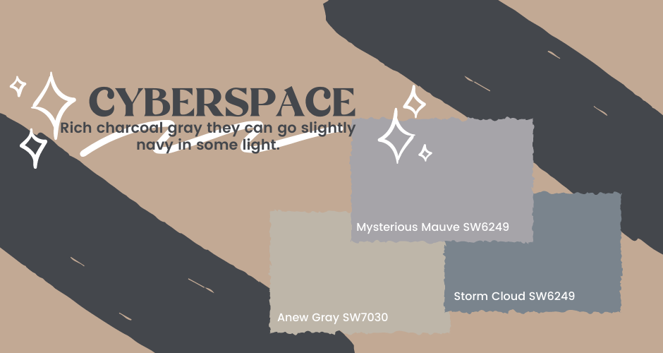 cyberspace paint swatch graphic