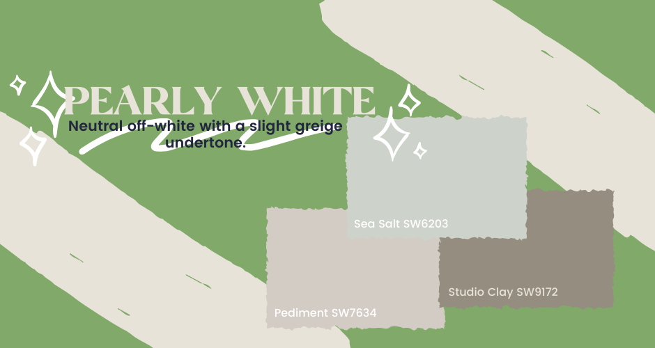pearly white paint swatch graphic