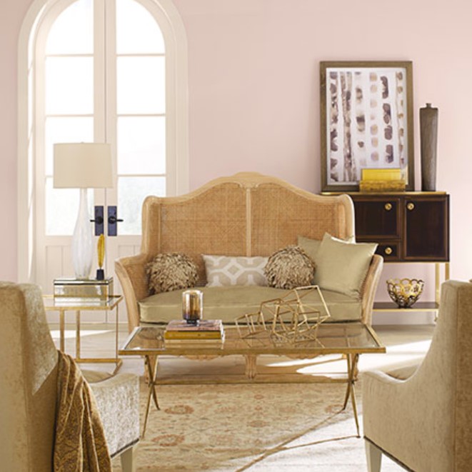 Sitting room in Cosmetic Blush SW 7110