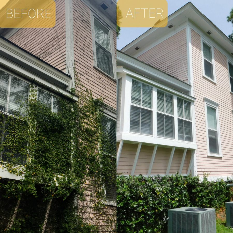 side of house exterior painting before and after Preview Image 9