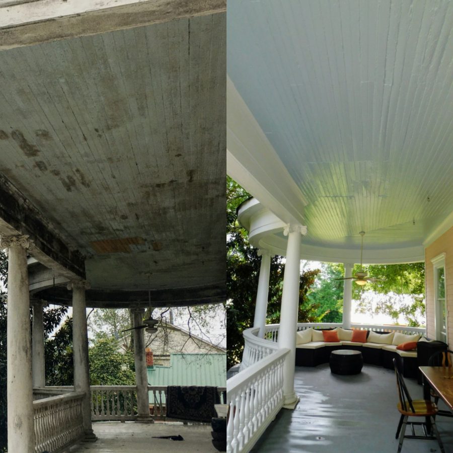 front porch ceiling painting before and after Preview Image 8