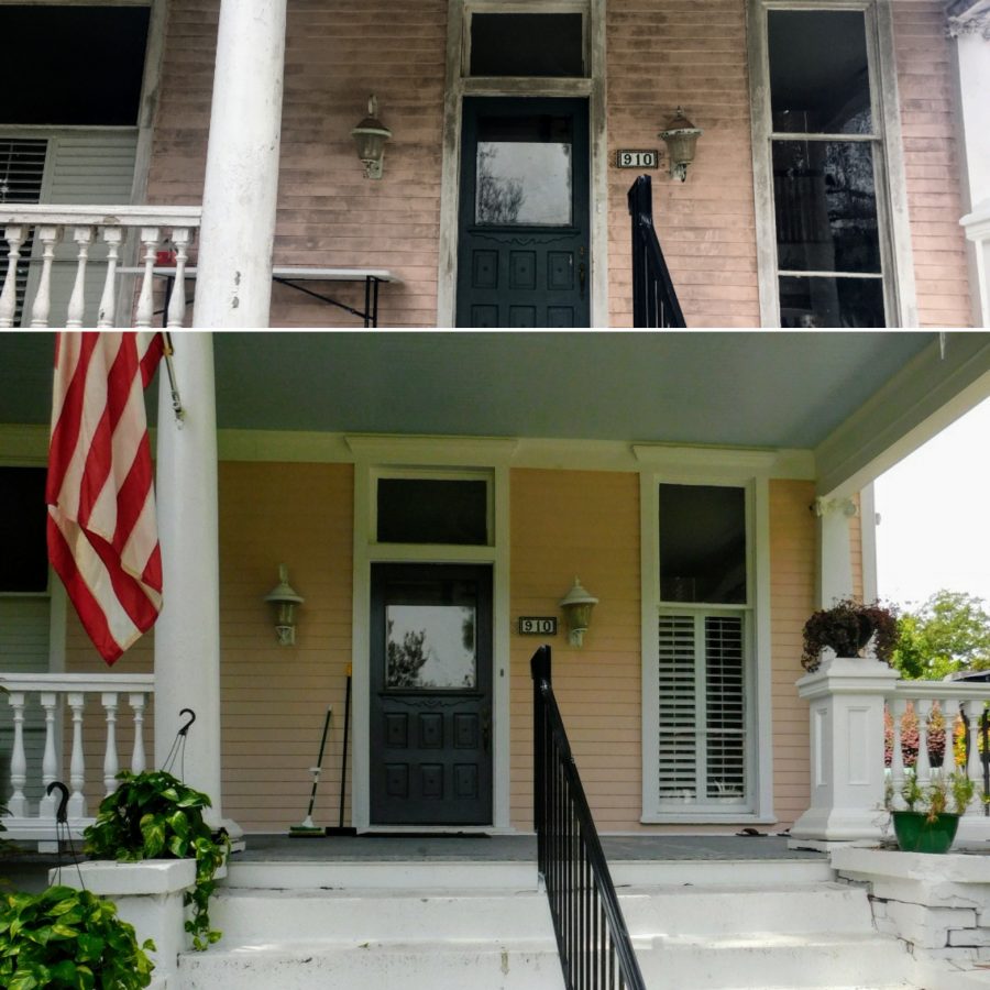 front exterior home painting before and after Preview Image 3