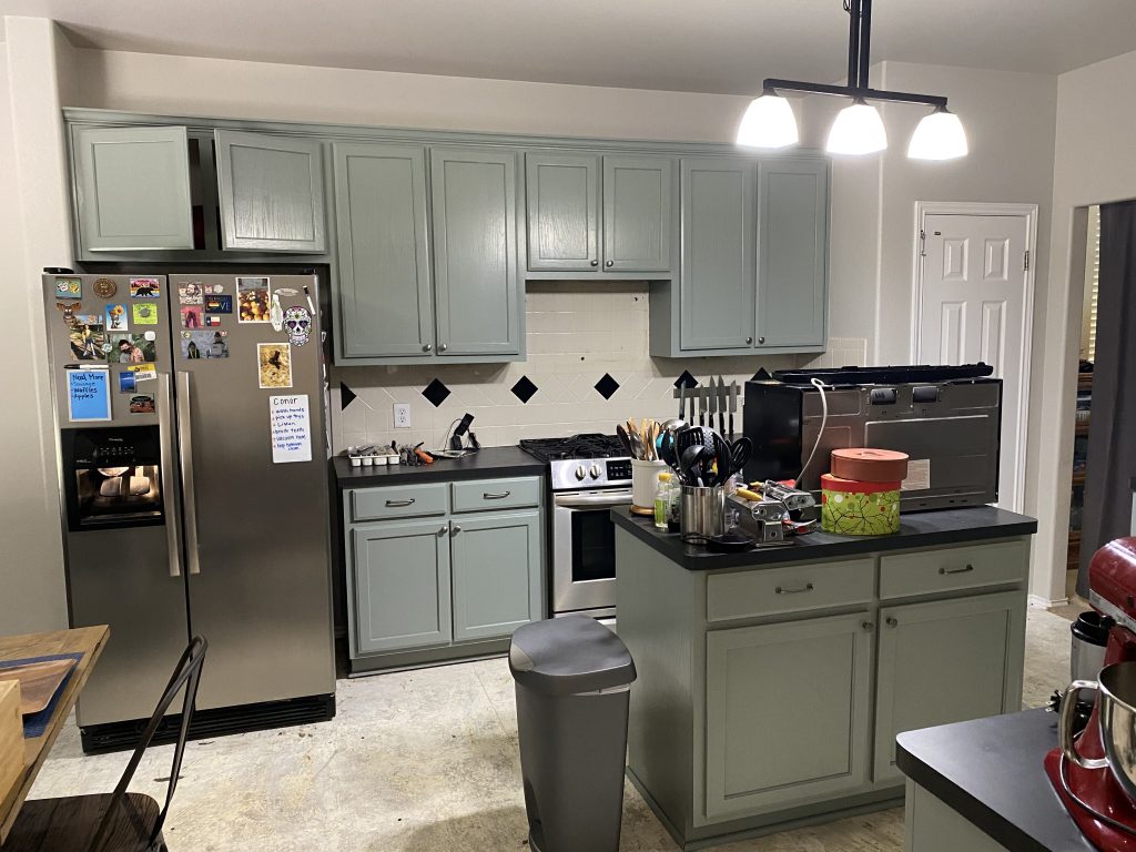 Kitchen Paint and Remodel - Light Green 