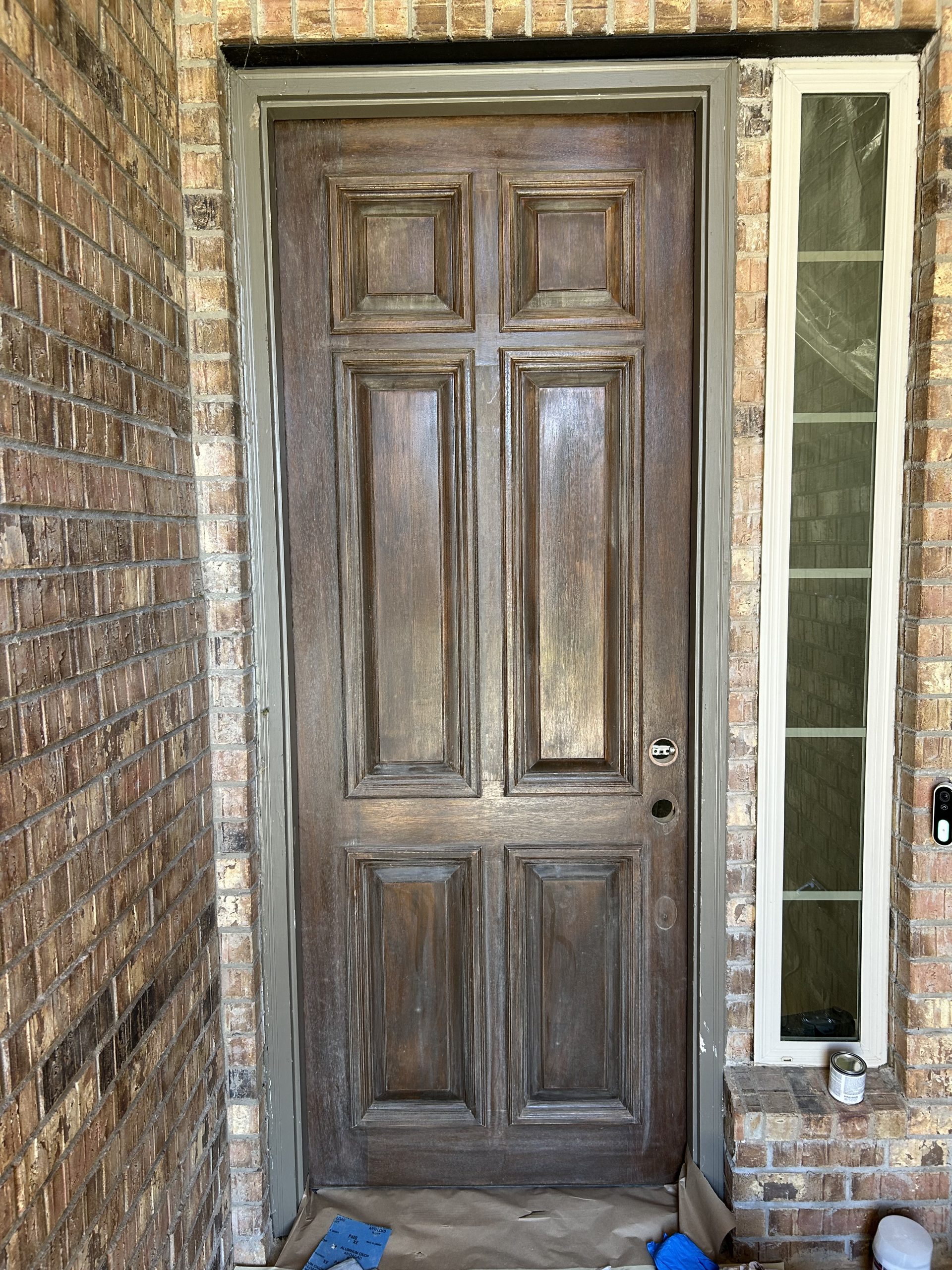 Front Door Refinishing Before