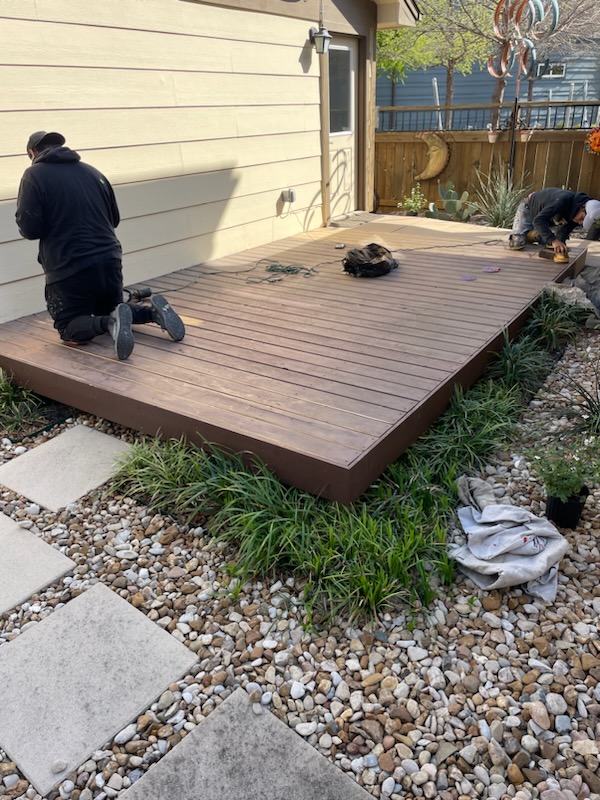 Deck Refinishing Service Before