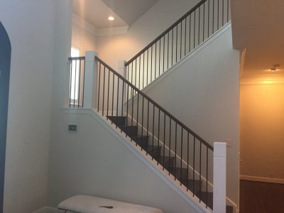 Interior staircase painting by CertaPro house painters in Austin, TX